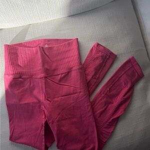 Pink High-Waisted Leggings